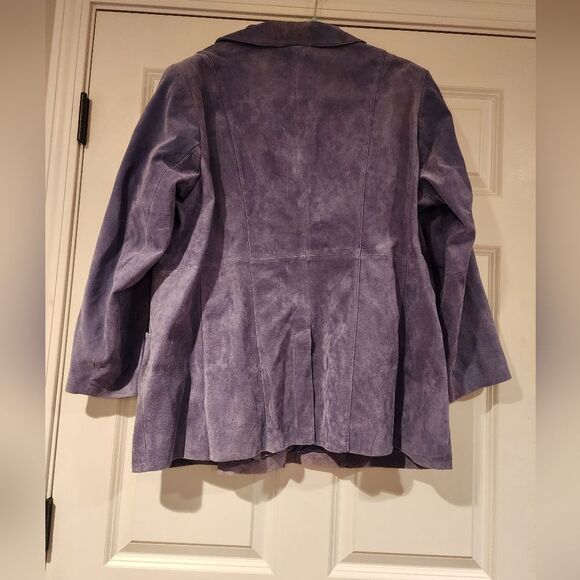 Dialogue vintage purple suede heavyweight jacket - Picture 6 of 6